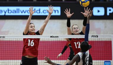 Olympic champion Italy sweeps Germany to reach women's volleyball World Championship quarters-Xinhua
