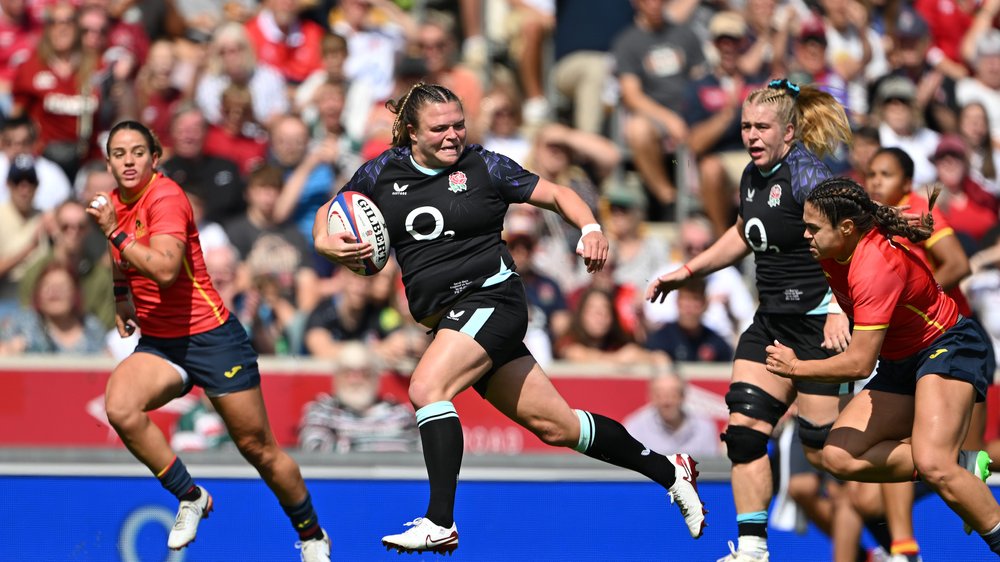 England score 15 tries in warm up win over Spain