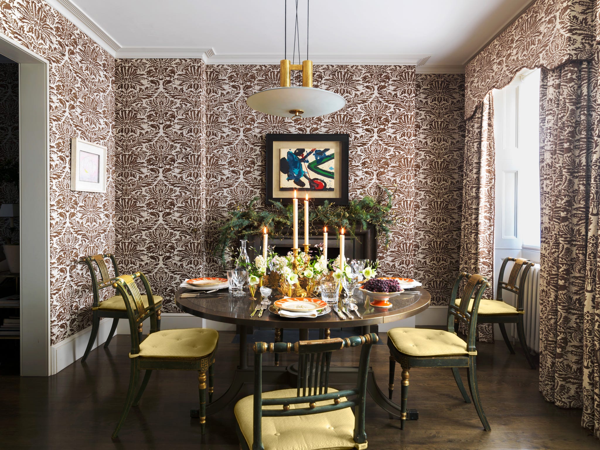 grenney oliver dining room in london townhouse