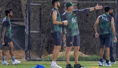 Pakistan hit the nets to prepare for India showdown