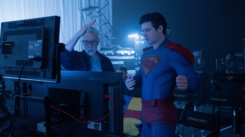 James Gunn posts his big David Corenswet argument from Superman set