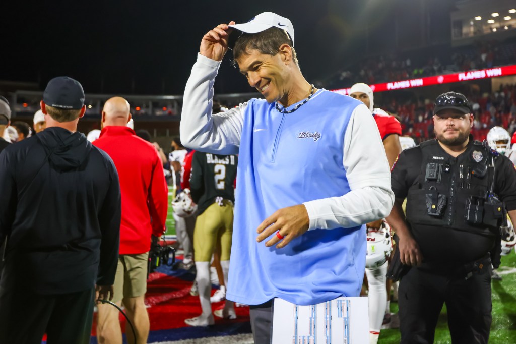 Liberty Flames head coach Jamey Chadwell.
