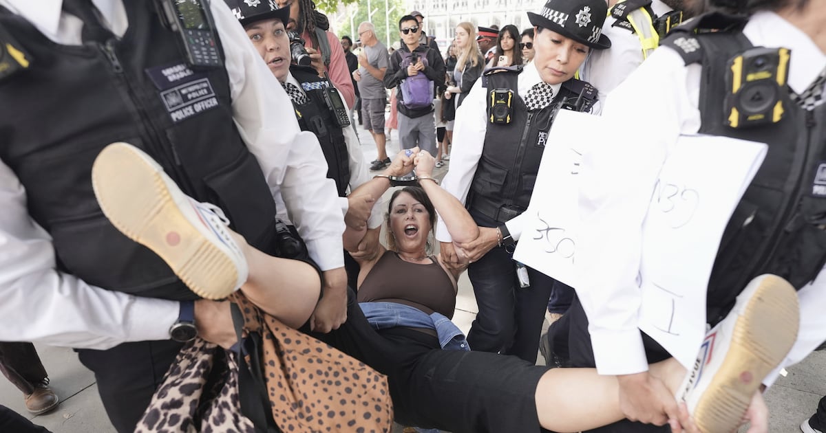 Police arrest demonstrators supporting the banned Palestine Action group in central London – WSOC TV