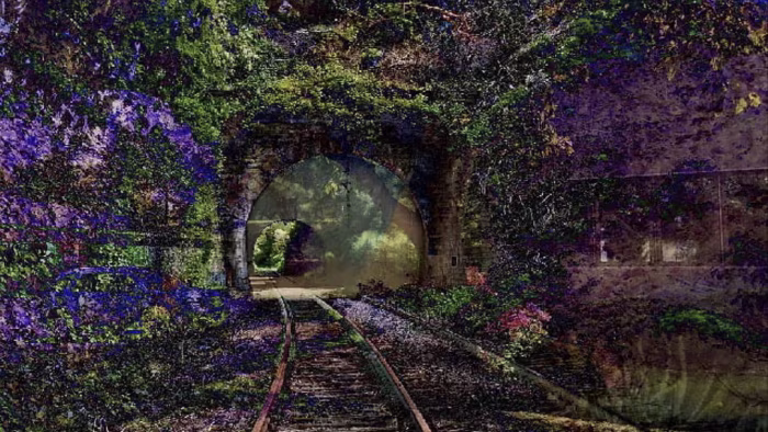 The AI-generated artwork ‘A Recent Entrance into Paradise’