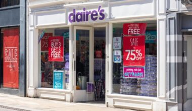Claire’s jewellery and accessories store
