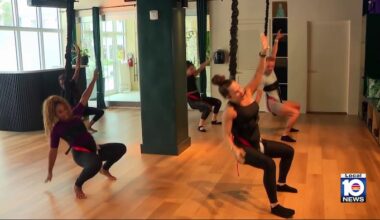 Miami Beach studio combines bungee cords, aerial silks for unique fitness workout