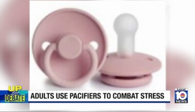 Adult pacifier trend raises questions about stress relief