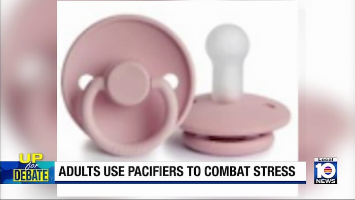 Adult pacifier trend raises questions about stress relief