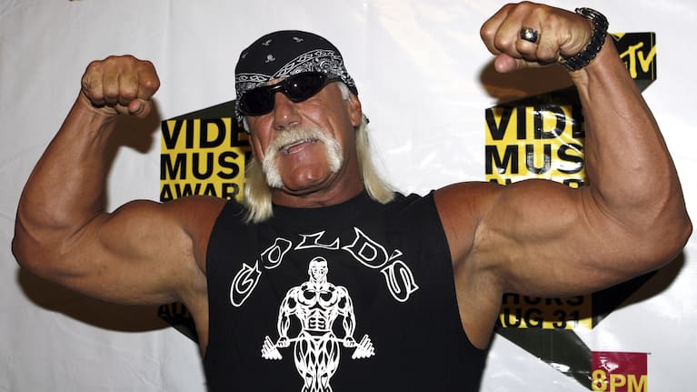 Hulk Hogan poses during the MTV Video Music Awards Forum at Radio City Music Hall in 2006.