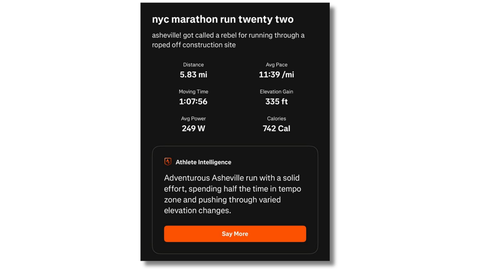 Strava Athlete Intelligence