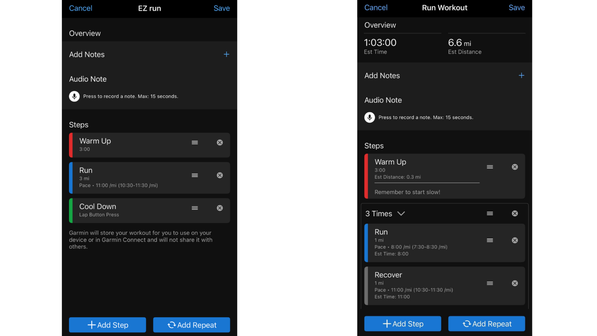 Garmin Connect app