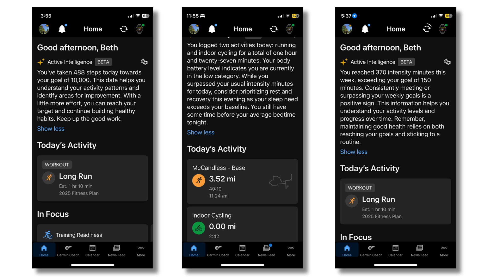 Garmin's AI insights