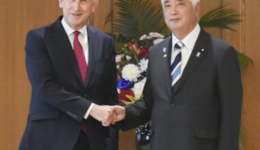 Japan, Britain defense chiefs agree to boost cyber, space cooperation