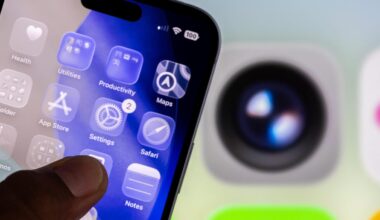 An iPhone with clear app icons.