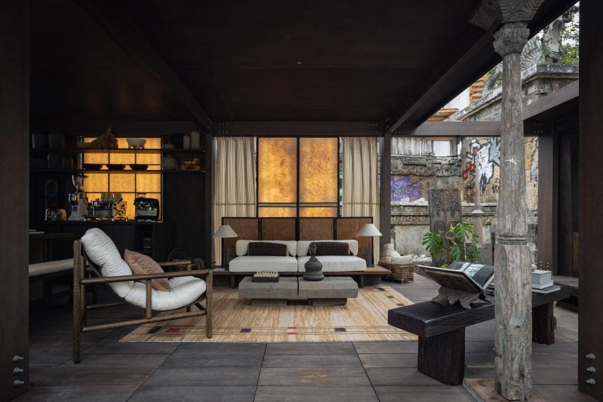Pavilion of Wa is a one-room hotel filled with Indonesian design
