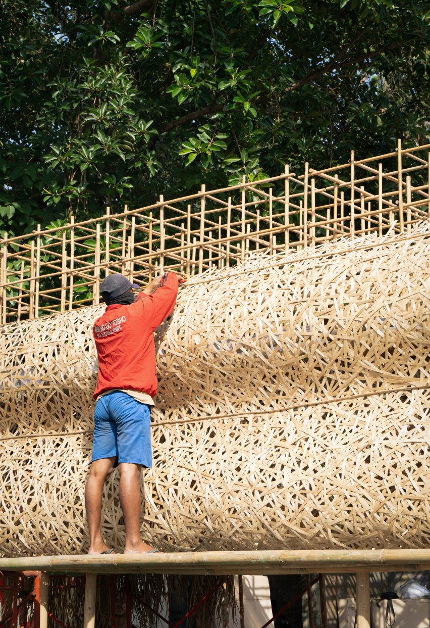 Dekor Asia creates structure that shows off different bamboo techniques
