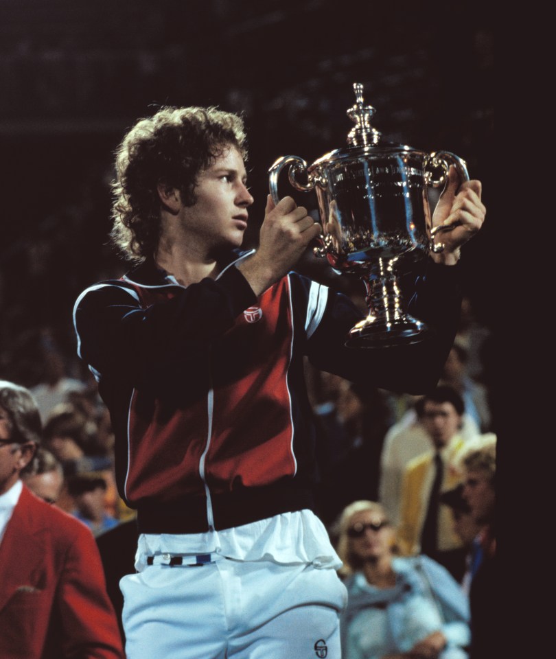 McEnroe eventually won the match and later went on to claim his first Grand Slam title