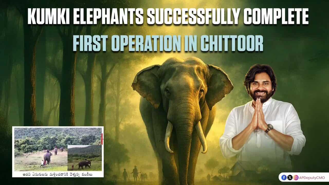 Sakshi Calls It a Waste, But Kunki Elephants Now Protect AP Villages