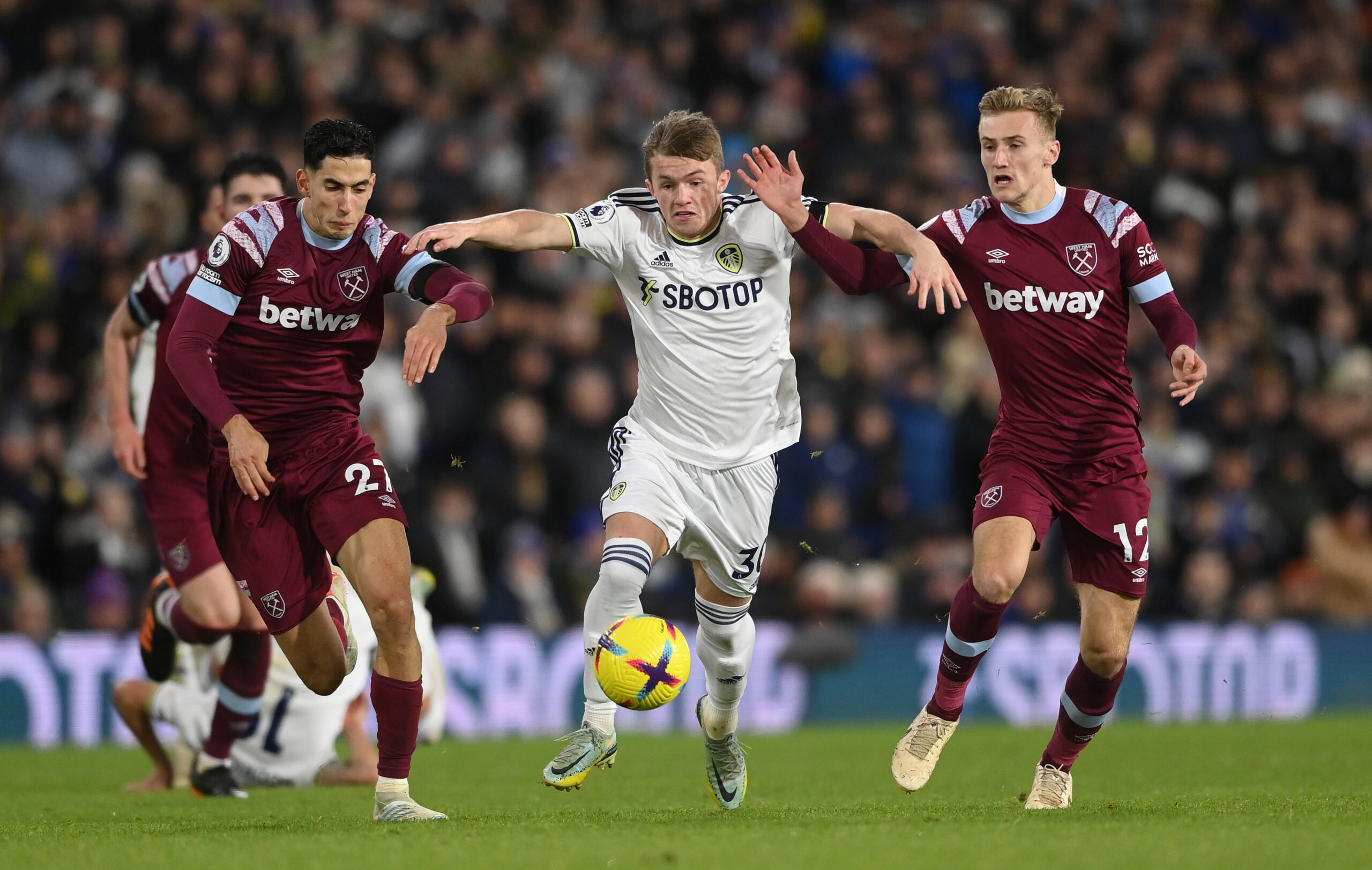 Rangers target Gelhardt in action for Leeds