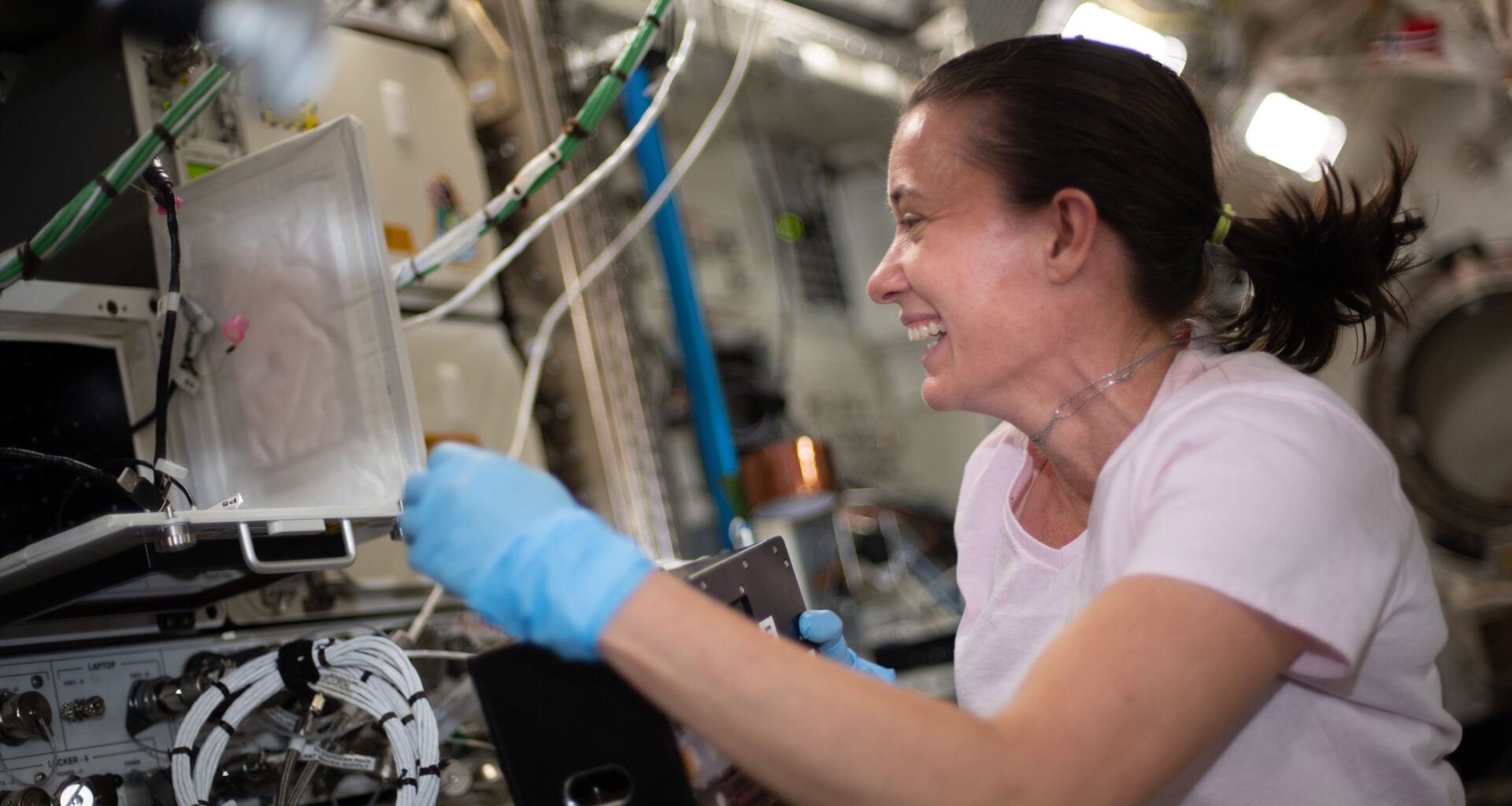 Astronaut working on the International Space Station