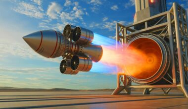 Illustration of the hypersonic engine beginning its ascent.