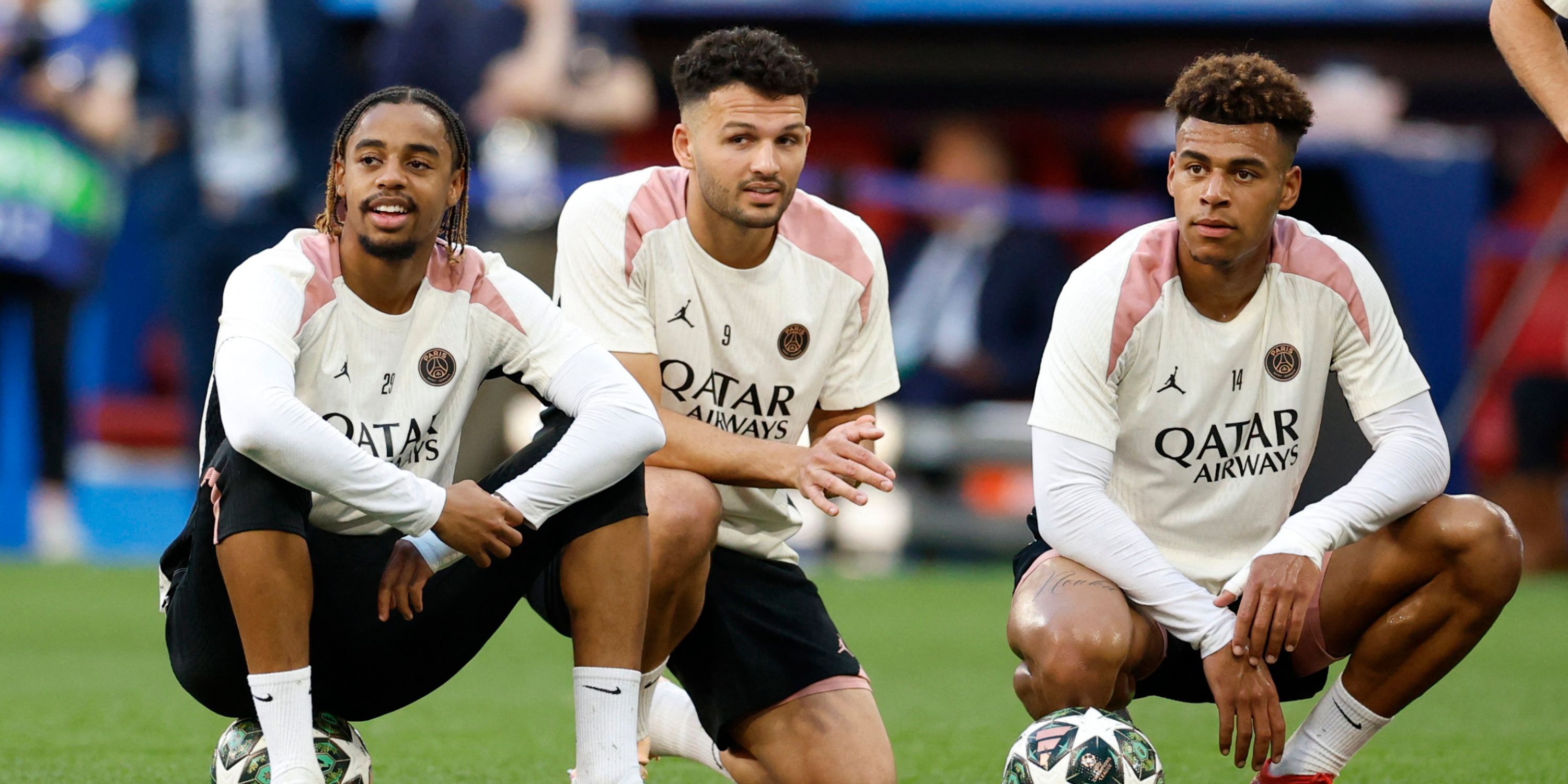 PSG winger Bradley Barcola