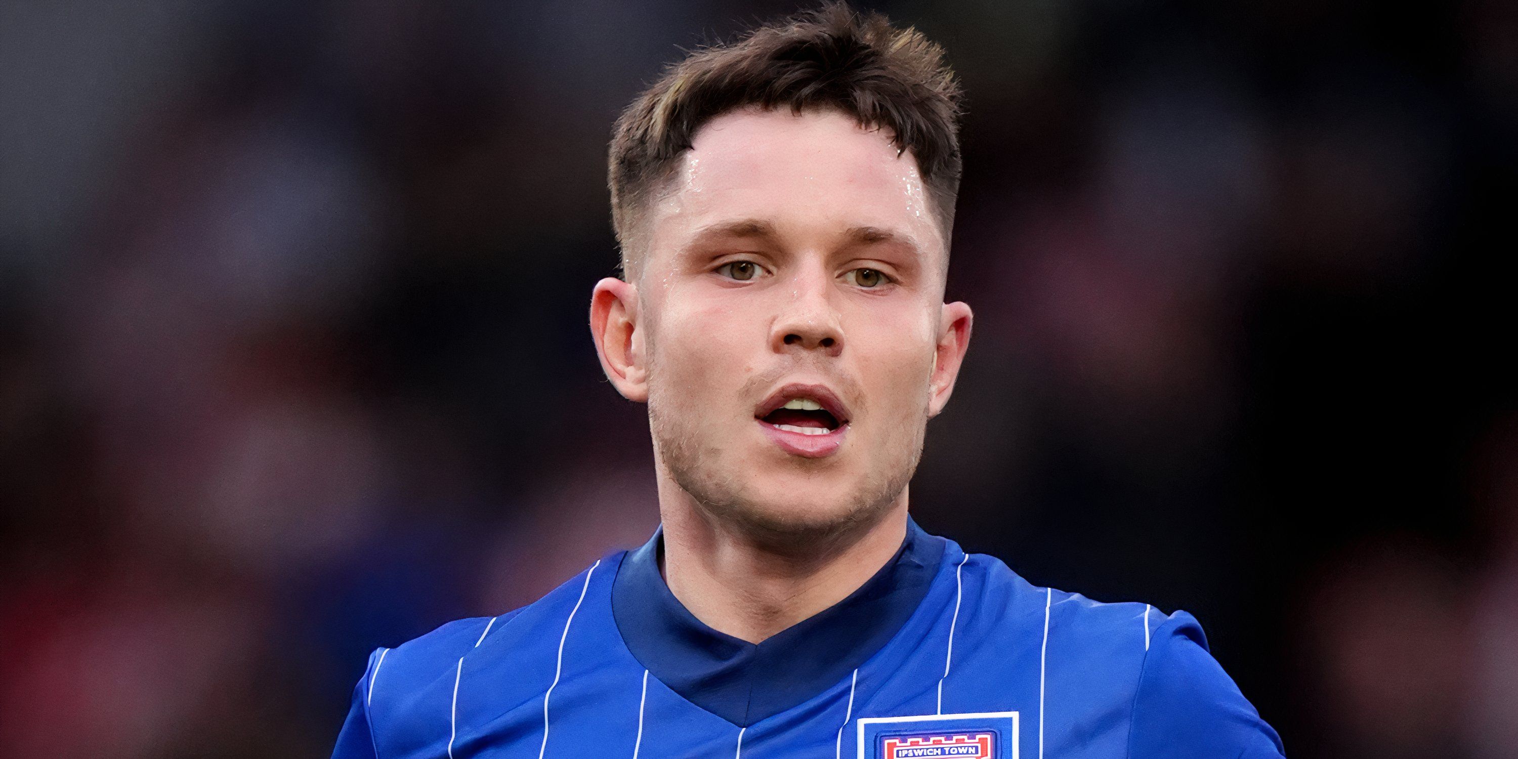 George Hirst in action for Ipswich Town