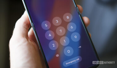 A scrambled PIN on a Motorola phone.