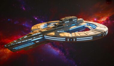 Illustration of a Conceptual Generation Ship Designed for a 400-Year Journey to Proxima Centauri b.