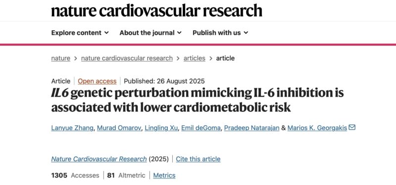 Marios Georgakis on IL-6 Inhibition, Genetics as a Tool for Drug Validation