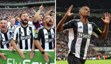 The two Alexander Isak chants heard during Newcastle United vs Liverpool