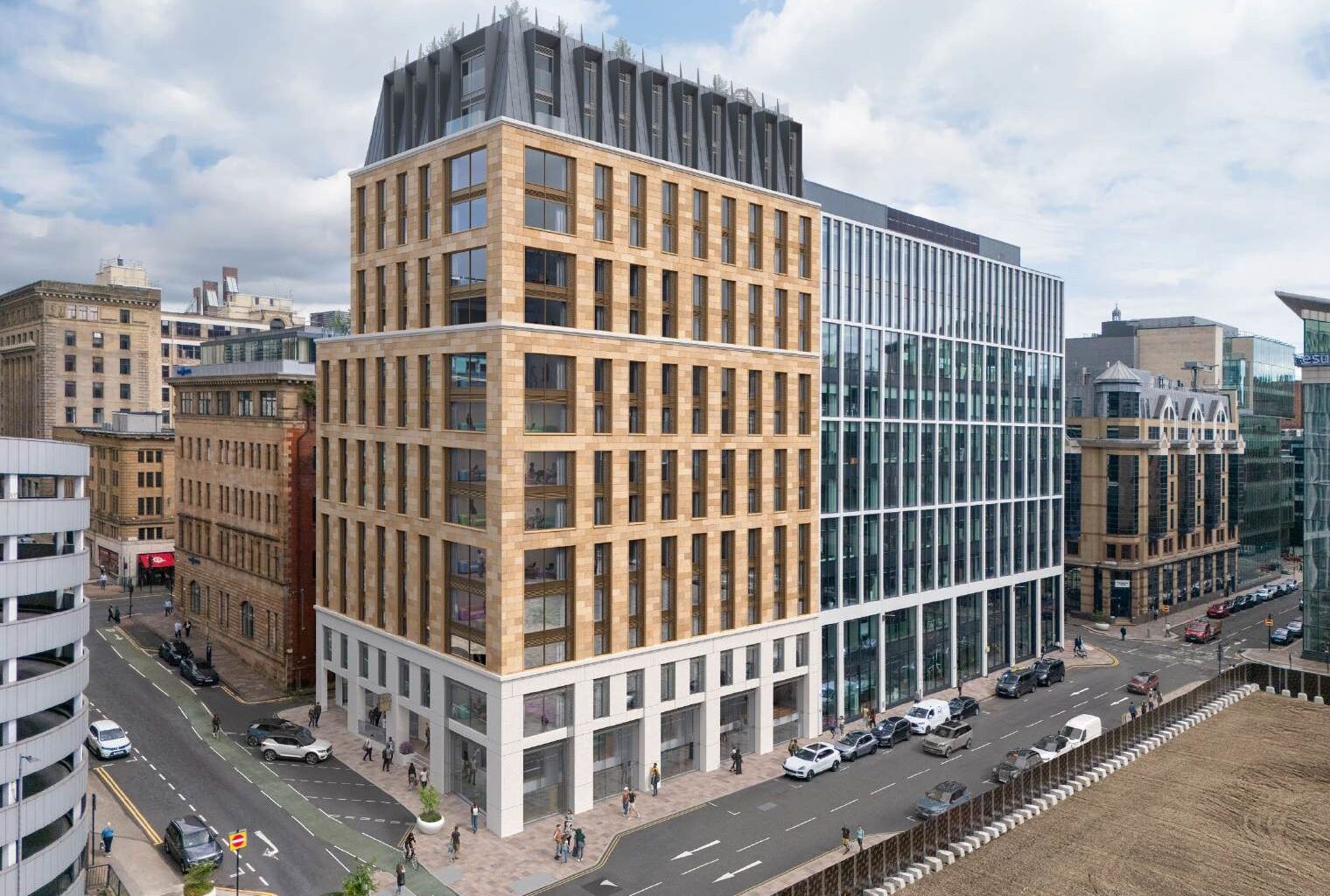 Time up for Glasgow office block as student housing goes through the roof : August 2025 : News : Architecture in profile the building environment in Scotland