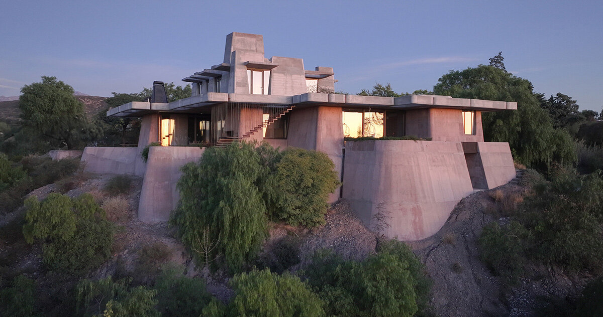 of. studio embeds concrete home into argentina's mendoza landscape