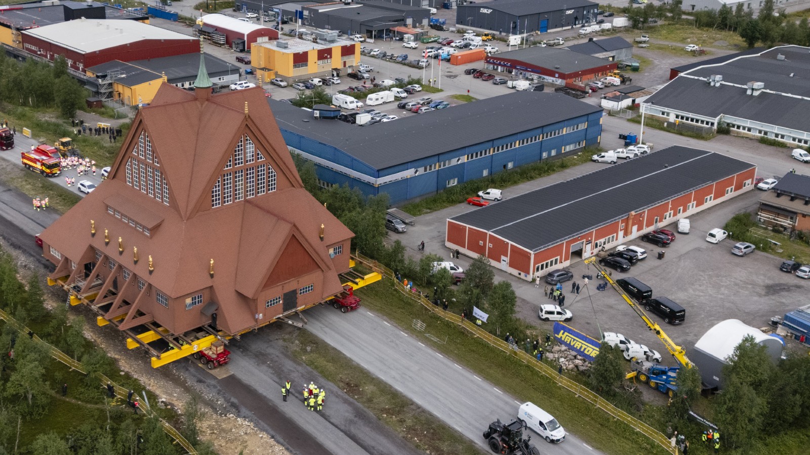 Stunning drone and timelapse footage captures 113-year-old church’s journey to new home