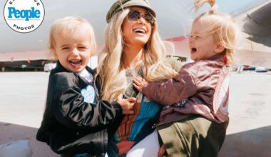 Paris Hilton and Her 2 Kids Debut Cutesie Crew Flight Jackets (Excusive)