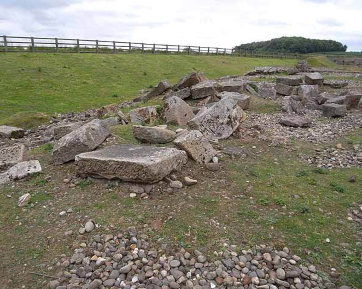 Piercebridge Roman Bridge, Dere Street, where a US student found ancient gold