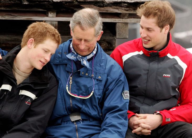 Prince Harry with his father and elder brother (Photo: Abi via X)