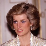 PARIS - NOVEMBER: Diana Princess of Wales at a dinner given by President Mitterand in November, 1988 at the Elysee Palace in Paris, France during the Royal Tour of France.Diana wore a dress designed by Victor Edelstein.