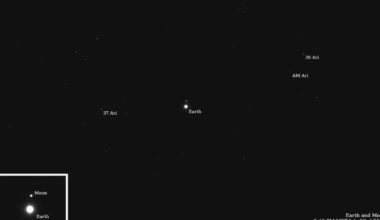 Trippy Image From Deep Space Shows Earth and Moon From 180 Million Miles Away