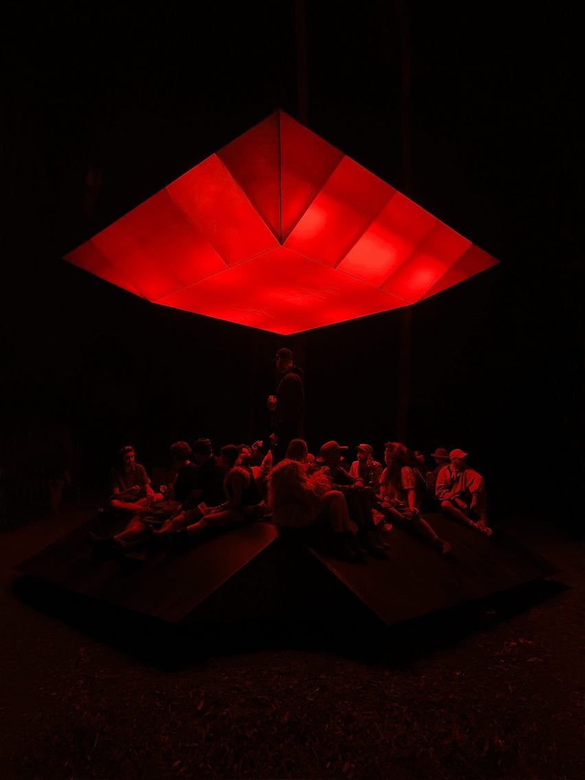 Pulse installation at Houghton Festival by EBBA's Benni Allan
