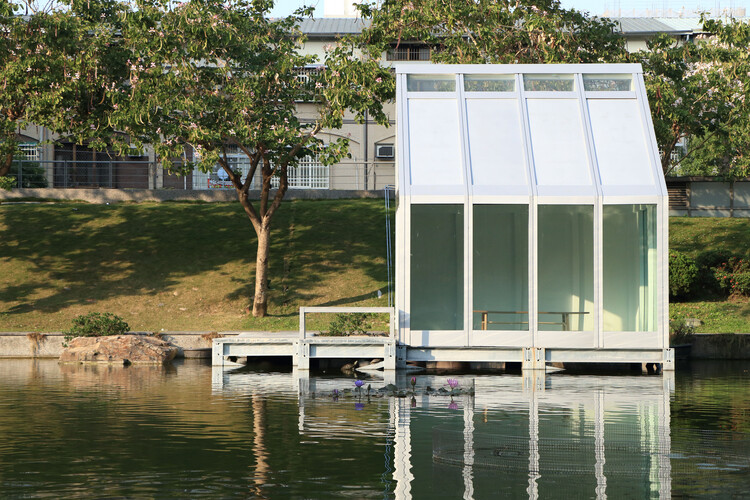 Pylon of Permanence Showcases Water-Filled Glass at the Venice Architecture Biennale 2025 - Image 1 of 14