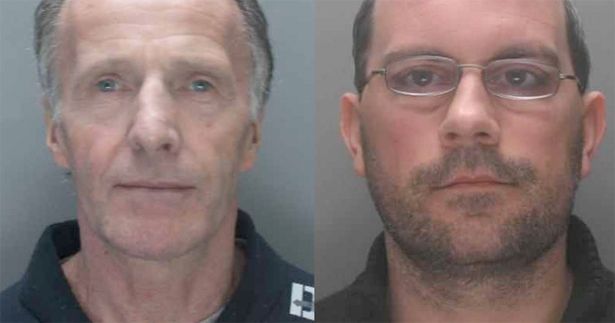 Ray Brierly (left) and John Burns were found guilty of murdering Paul Morson