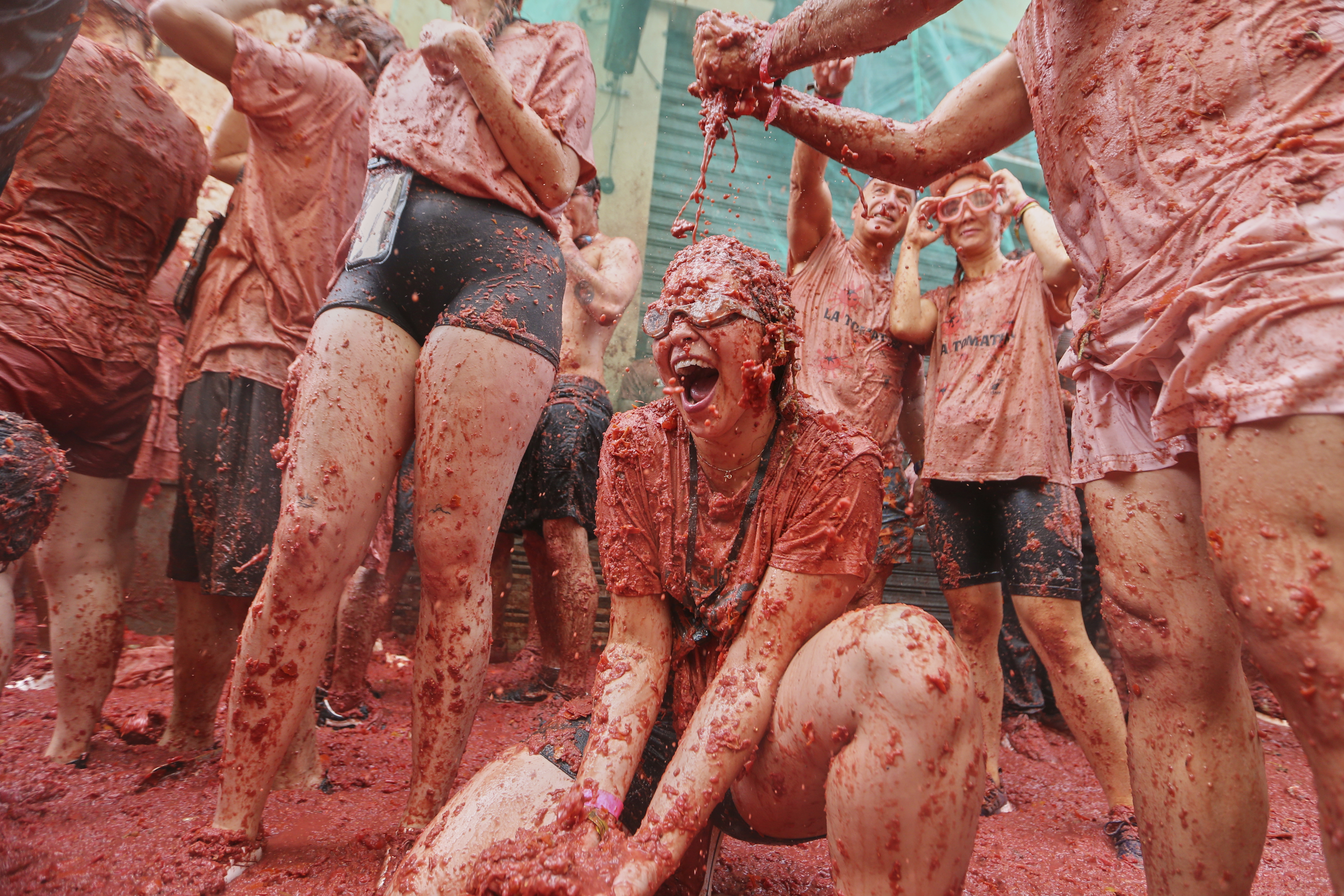 The annual 'La Tomatina' food fight festival in Bunol, near Valencia, Spain, August 27, 2025.