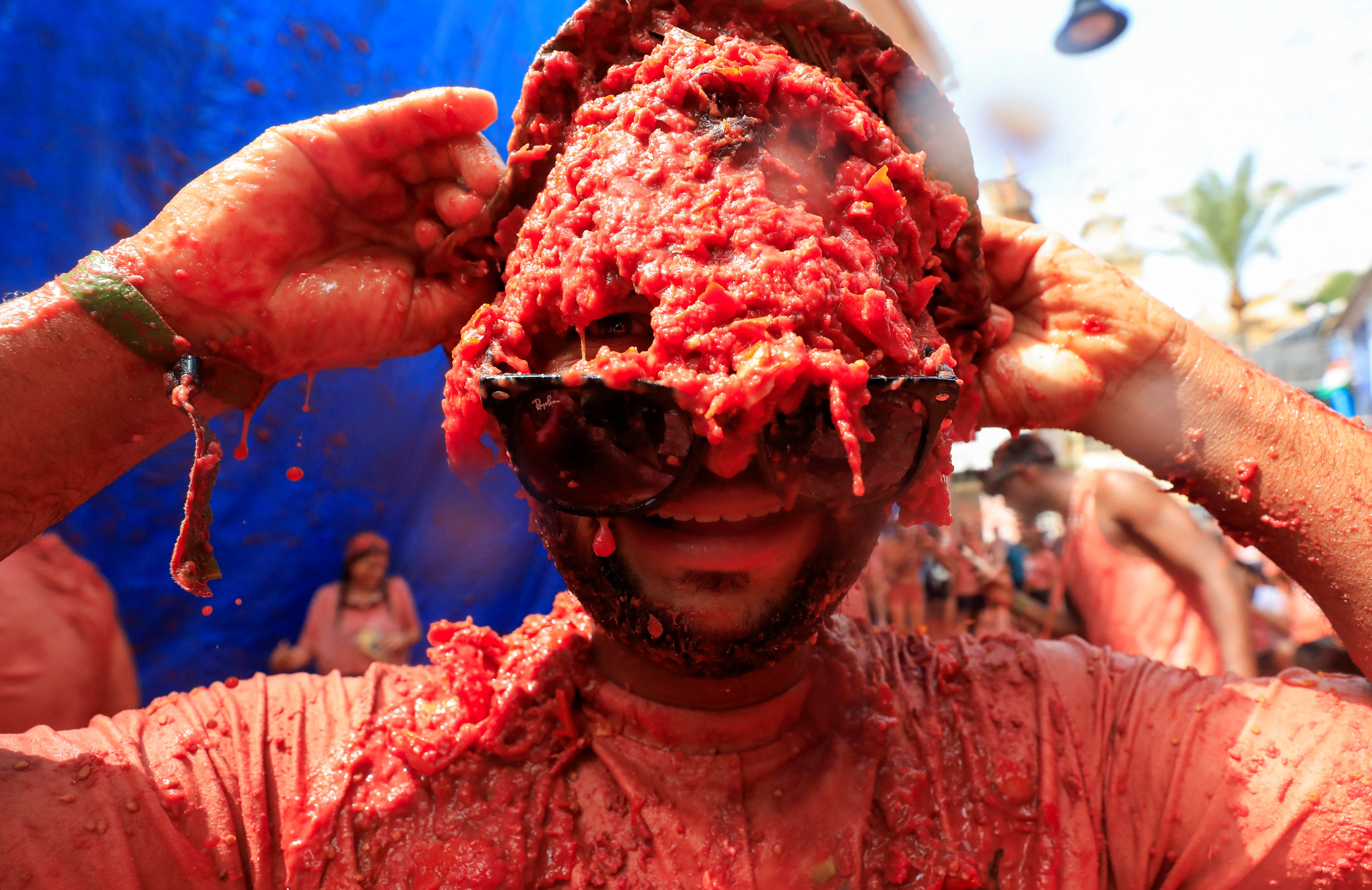 The annual 'La Tomatina' food fight festival in Bunol, near Valencia, Spain, August 27, 2025.