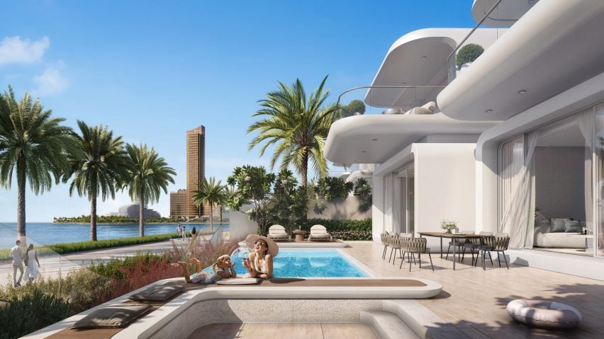 Waterfront villas at Oystra development
