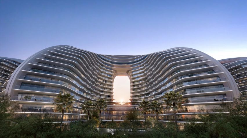Undulating residential design by Zaha Hadid Architects