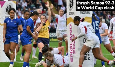England break records with 92-3 win over Samoa - The Independent