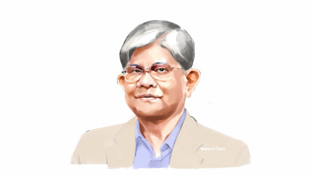 Dr Salehuddin Ahmed. Sketch: TBS