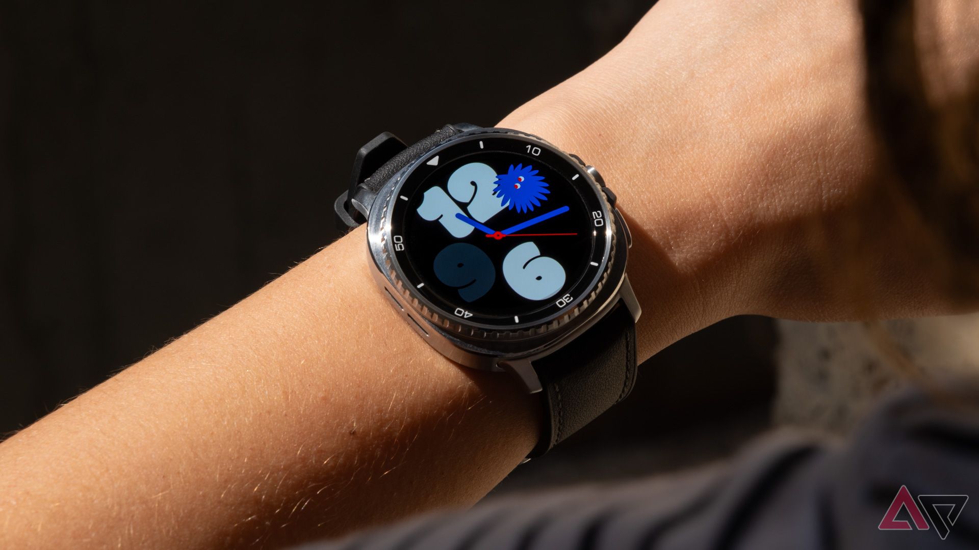 The Samsung Galaxy Watch 8 Classic with a character watch face