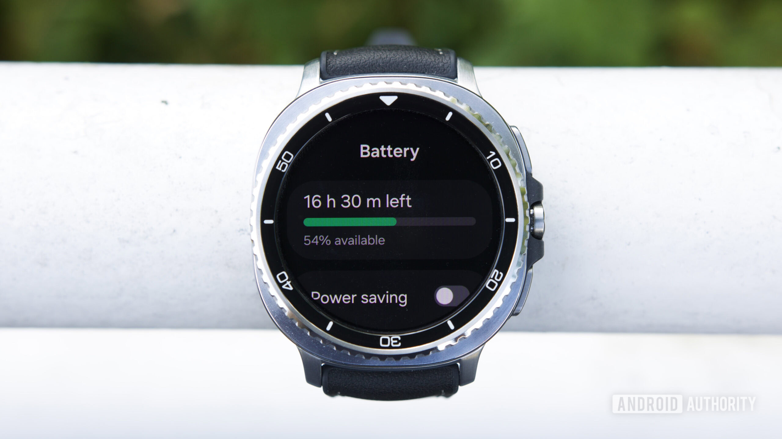 Battery settings page on the Galaxy Watch 8 Classic.